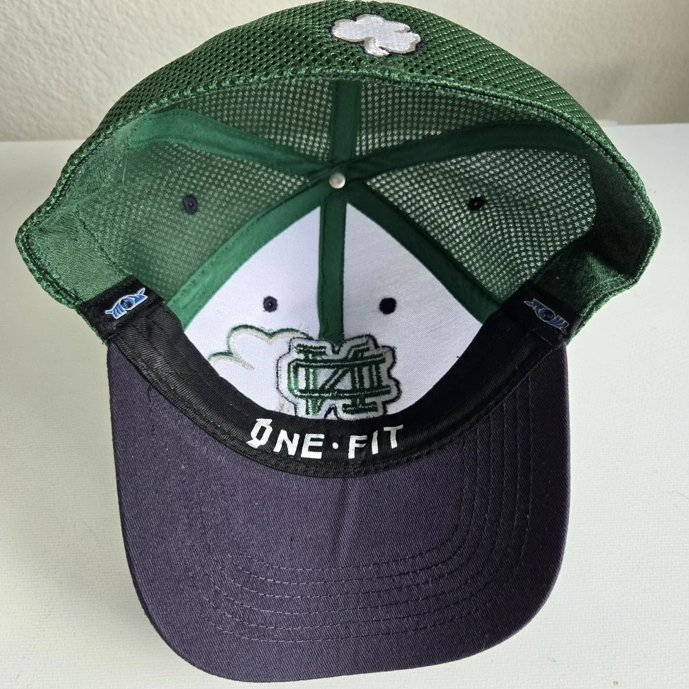 Notre Dame Fighting Irish Top Of The World One Fit Green Flex Hat One‎ Size New